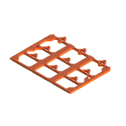 Render of MODULITH 185 Under-Table Rail - 3W section